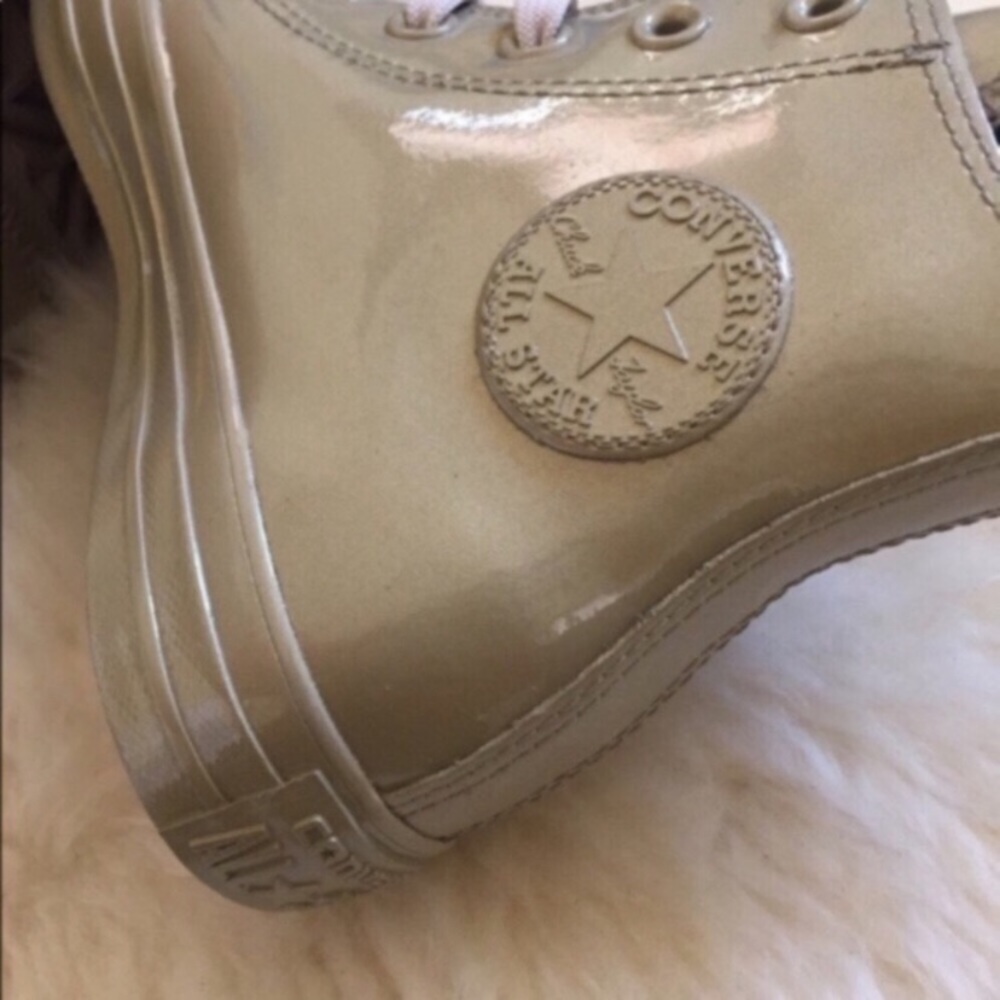 Converse Light Gold Waterproof High Top Sneakers - Picture 4 of 8